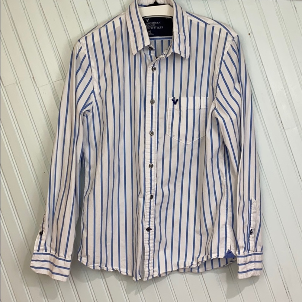 American Eagle Striped Dress Shirt